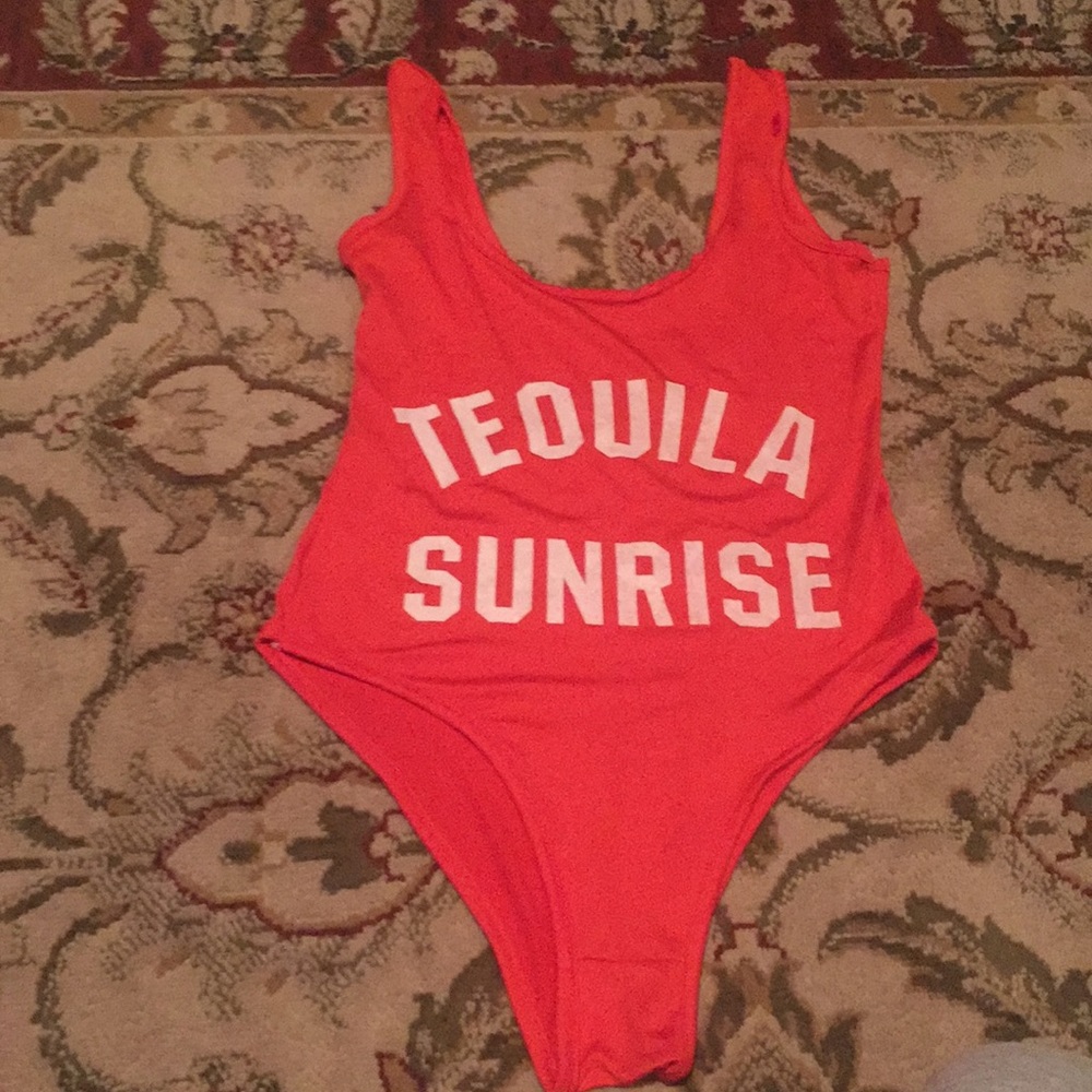 Tequila sunrise body suit